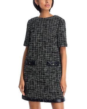 Herno Tweed Shift Dress - Black