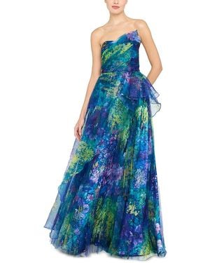 THEIA Taya Organza Gown - Blue