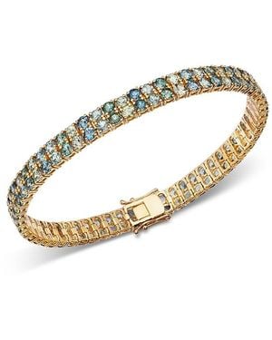 Bloomingdale's Fine Collection Montana Sapphire Ombre Double Row Tennis Bracelet - Metallic