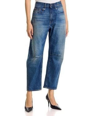 R13 Articulated Knee X Bf High Rise Jeans - Blue
