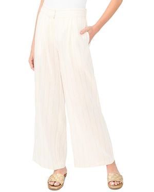Vince Camuto Pleat Front Wide Leg Pants - White