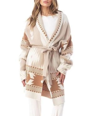 Heven Sayur Wrap Coat - Natural