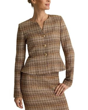 St. John Artisanal Weave Jacket - Brown
