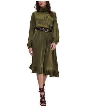 Cynthia Rowley Monroe Silk Charmeuse Dress - Green