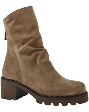 Paul Green Fabian Suede Mid Calf Boots - Brown