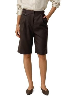 LILYSILK Wool Silk Bermuda - Black