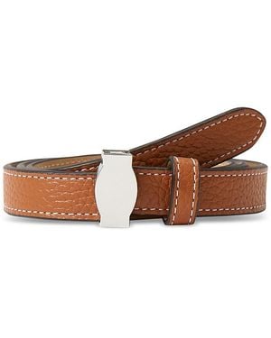 Veronica Beard Dash Leather Belt - Brown