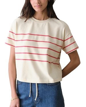 Marine Layer Cloud 9 Jersey Crewneck Tee - Multicolor