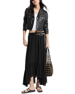 Michael Kors High Low Skirt - Black