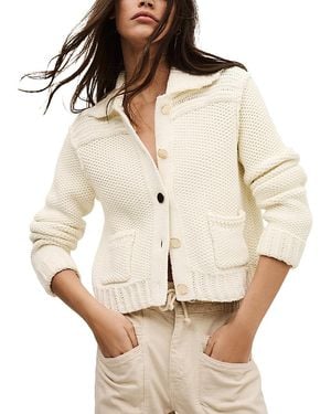 Ba&sh Federica Cardigan Sweater - Natural