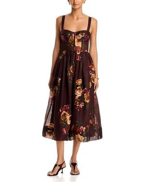Cara Cara Pheobe Midi Dress - Brown