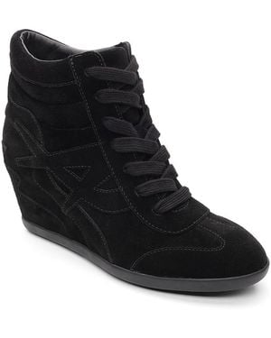Ash Boradia High Top Wedge Sneakers - Black