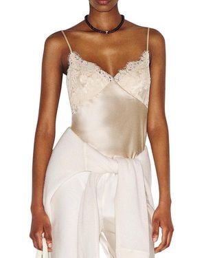 Reformation Blythe Silk Top - White