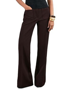 Reiss Priya Fare Leg Pants - Black