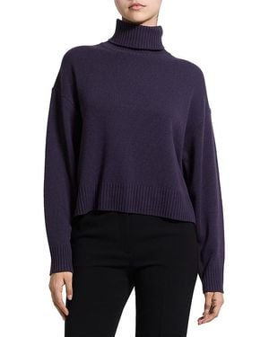 Theory Cashmere Turtleneck Sweater - Blue