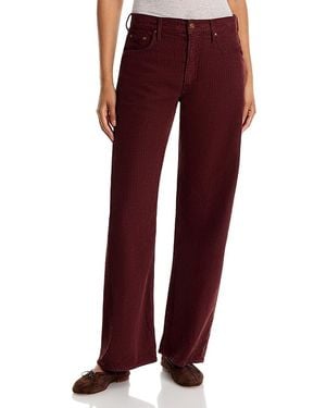 Mother The Whip Skimp High Rise Corduroy Jeans - Red
