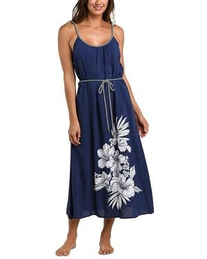 La Blanca Mariner Midi Dress Swim Cover-Up - Blue