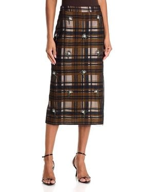 Essentiel Antwerp Kate Embellished Mesh Skirt - Black