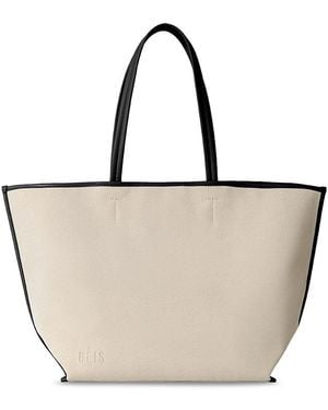 BEIS The Leather Trim Tote - Natural