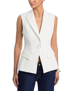 Generation Love Rialto Crepe Sleeveless Blazer - White
