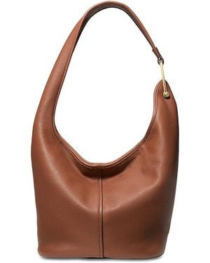 Michael Kors Sonny Medium Leather Hobo Shoulder Bag - Brown