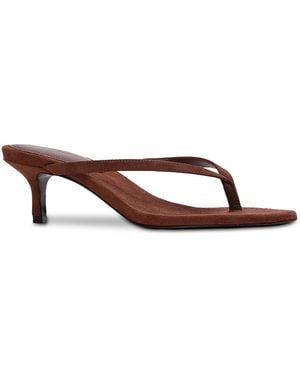 Black Suede Studio Tash 50 Sandals - Brown
