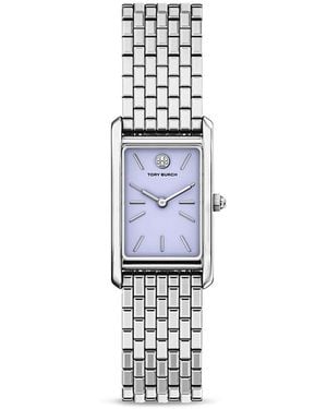 Tory Burch Slim Eleanor Watch, 20Mm X 34Mm - White