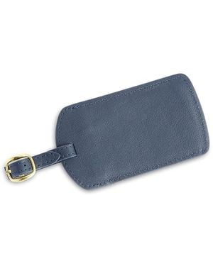 ROYCE New York Leather Luggage Tag - Blue