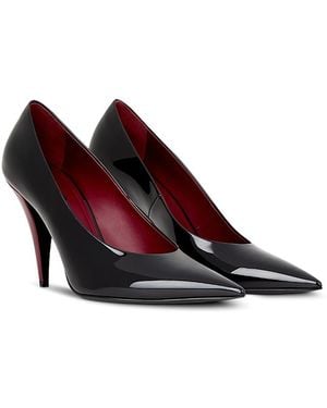 Givenchy Leather Pointed Toe Pumps - Red