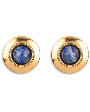 Jennifer Behr Alva Gemstone Stud Earrings - Blue