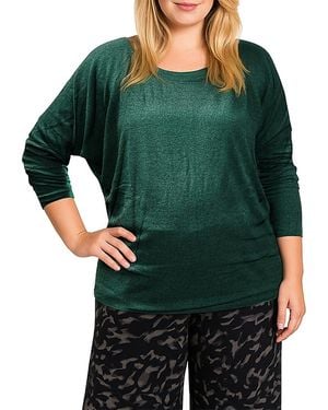 Standards & Practices Batwing Sleeve Top - Green