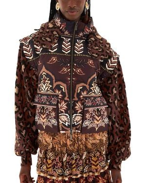 FARM Rio Winter Ainika Puffer Jacket - Brown