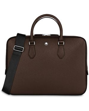 Montblanc Sartorial Leather Thin Briefcase - Brown