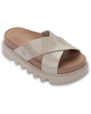 Melissa Cozy Cross Platform Sandals - Gray