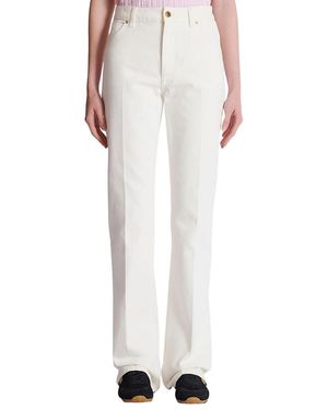 Balmain Straight-Leg Denim Jeans - White