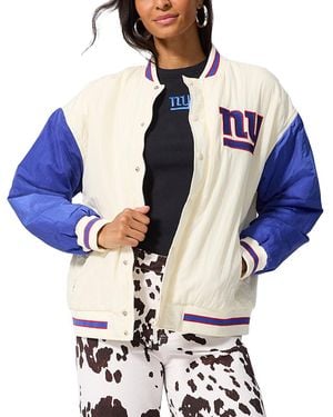 Terez New York Giants Bomber Jacket - Blue