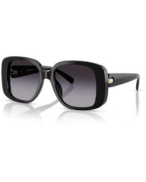 Tory Burch Square Sunglasses, 53Mm - Black