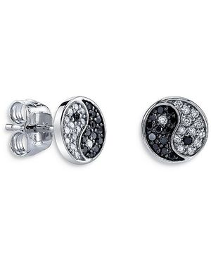 Sydney Evan 14K & Diamond Yin Yang Single Stud Earring - Metallic
