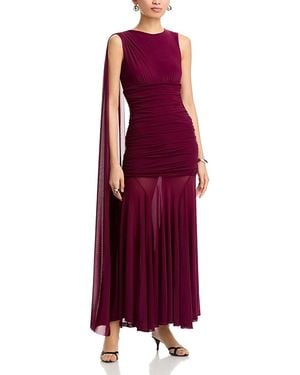 Bardot Alverie Mesh Maxi Dress - Purple