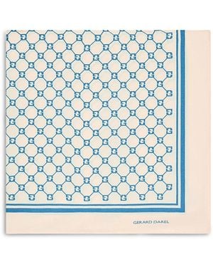 Gerard Darel Danae Square Scarf - Blue