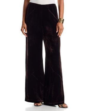 Paris Georgia Basics Velvet Bias Lounge Pants - Black