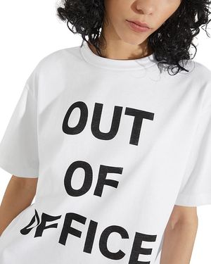 MAX&Co. Out Of Office Crewneck T Shirt - White