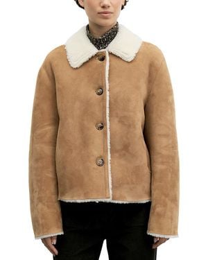 Gerard Darel Farra Shearling Jacket - Natural