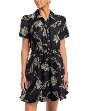 Cinq À Sept Ophelie Embellished Paisley Fan Dress - Black