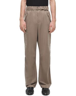 Jonathan Simkhai Garrett Wide Leg Belted Cargo Pants - Natural