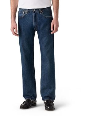 Levi's 555 Relaxed Straight Fit Cotton Jeans - Blue
