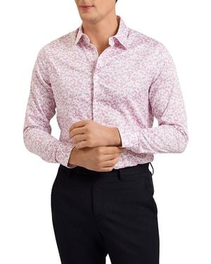 Ted Baker Lovelad Slim Fit Floral Long Sleeve Shirt - Pink