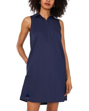 1.STATE Sleeveless Collared Dress - Blue