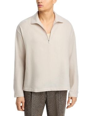 FRAME Quarter Zip Sweater - White