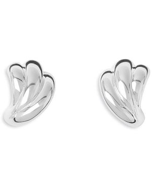 LIE STUDIO Magda Textured Stud Earrings - Metallic